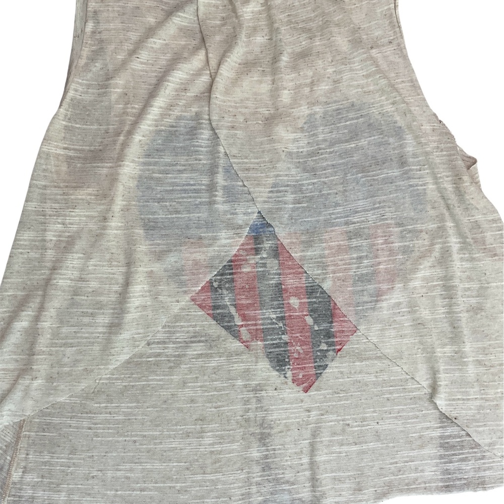 Charlotte Russe Patriotic Heart Graphic Tank Top – Size Large Juniors Y2K - Picture 5 of 9